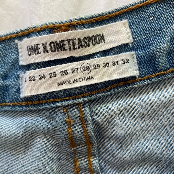 ONExONETEASPOON Cutoff Jean shorts - Picture 5 of 5
